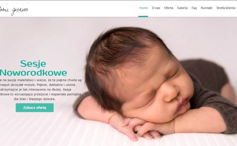 Przyjście na świat brzdąca to czas niepowtarzalny chcemy uchować ową chwile.